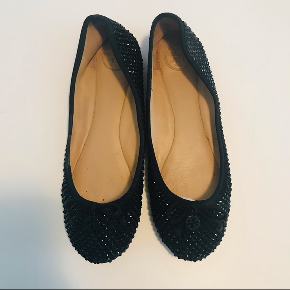 🖤 TORY BURCH | black studs on black FLATS | 9.5 - Picture 13 of 14